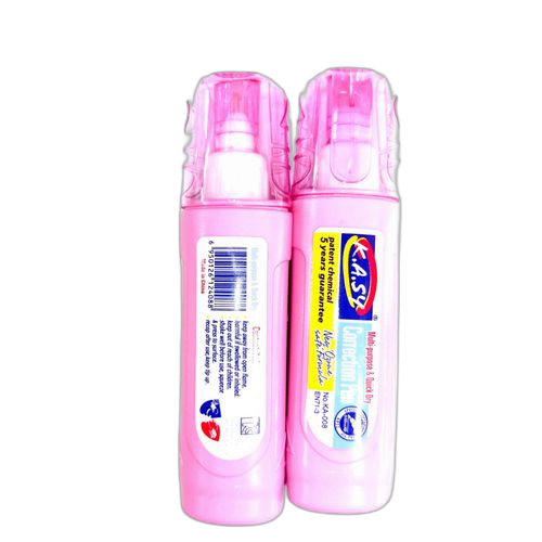 Lots de 02 blancos stylos correcteur rose