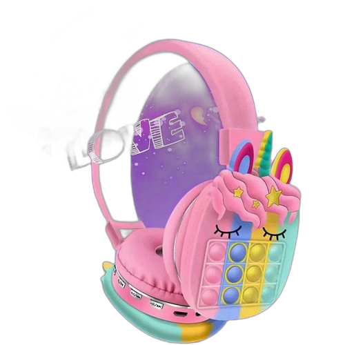 Louna écouteur/casque sans fil _popit licordessin animé pour jeune fille