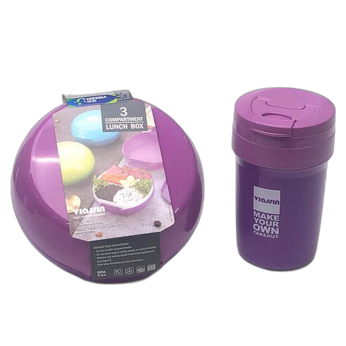 Louna gourde d'eau et lunch box pour écolier(e)_mauve – Image 9