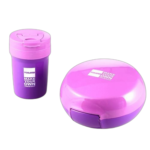 Louna gourde d'eau et lunch box pour écolier(e)_mauve – Image 11