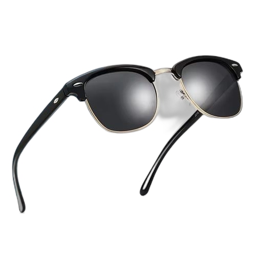 Lunettes de soleil polarisées hommes femmes lunettes de soleil sport à monture carrée bleue