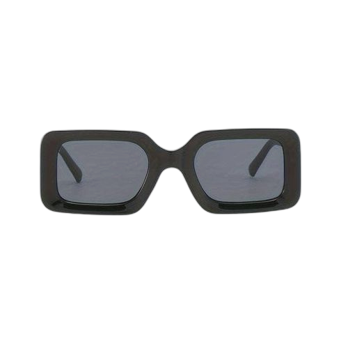 Lunettes de soleil tendance à monture carrée pour hommes et femmes noir doré