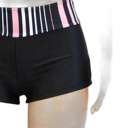 Maillot de bain deux piecespolyester noir imprimé