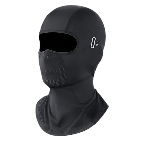 Masque de protection solaire cool pour cyclisme upf50+ avec trou pour lunettes