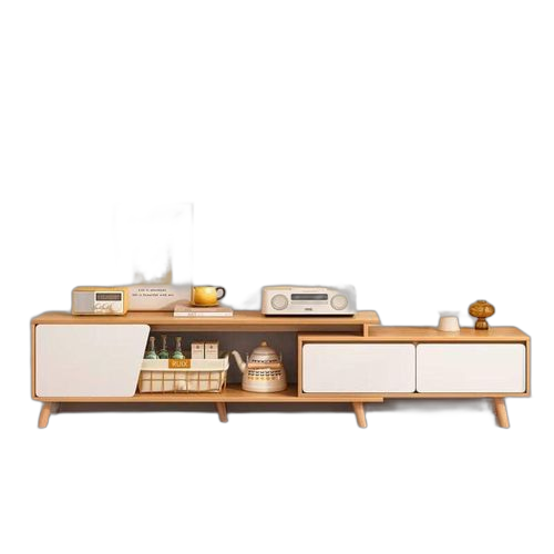 Meuble tv, centre de divertissement blanc avec 3 tiroirs, console tv pour salon et chambre à coucher stylé