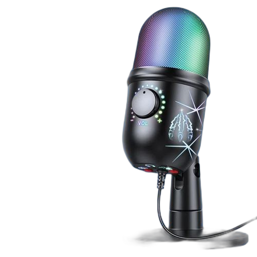 Microphone de jeu usb pour pc, streaming, rvb, podcasts