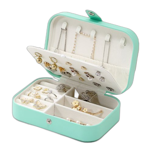 Mini boîte à bijoux portable, boîte de rangement bague collier boucle d'oreille bijoux voyage vert. Vos marques préférées à prix réduits sur Diaytar