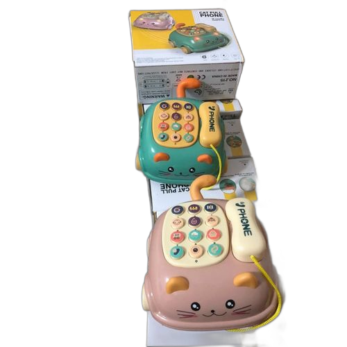 Mini jouets de téléphone d'apprentissage montessori pour bébé rose