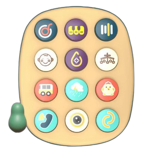 Mini jouets de téléphone d'apprentissage montessori pour bébé vert