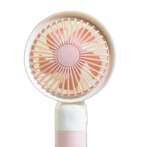 Mini ventilateur portable avec batterie support de table cute marron