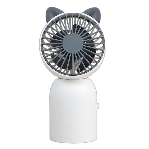 Mini ventilateur portatif chat mignon rechargeable usb 300 mah 6,7 x 13 cm