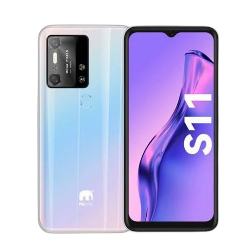 Mione s11 6.53" ram 3go rom 64go caméra 13mp batterie 4000mah peral white
