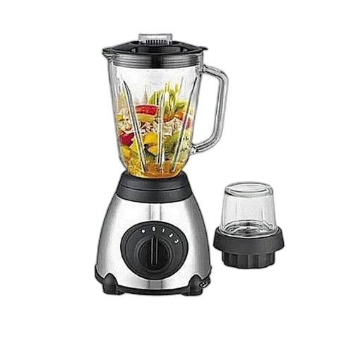 Mixeur de fruits electrique verre 1.5 litre gris