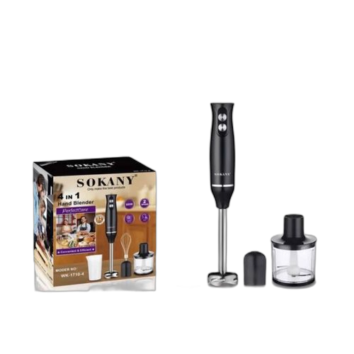 Mixeur plongeant électrique 4 en 1 multi usages blender hachoir fouet
