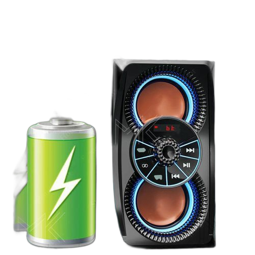 Mk ® haut parleur sans fil 90w subwoofer 5 bass bt stereo fm po wer bank