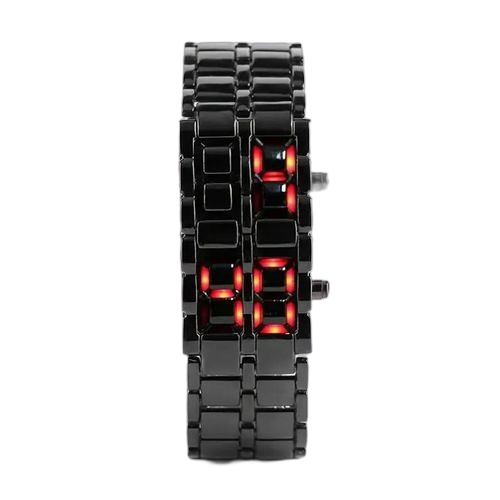 Mode digital lave montres fer métal rouge led hommes noir – Photo produit Dakar Sénégal – Livraison rapide Mode digital lave montres fer métal rouge led hommes noir. Diaytar : L'intelligence commerciale au service du client
