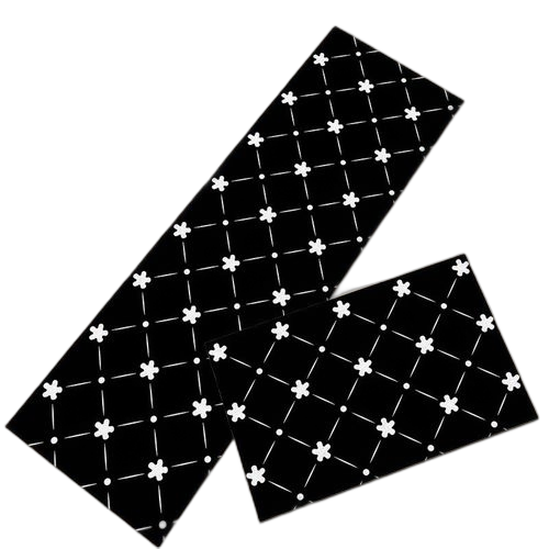 Mode ensemble de tapis de cuisine 2 pièces tapis de cuisine antidérapant