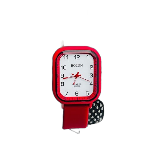 Montre bracelet femme rouge fond blancbolun