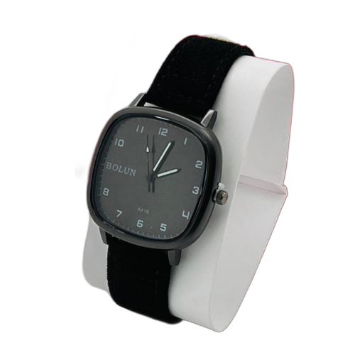 Montre bracelet homme en simili daim camel cadran carré