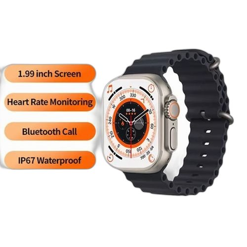 Montre connectée smart watch imperméablebluetooth t800 ultra gris. Diaytar : Votre source de bonnes affaires en ligne