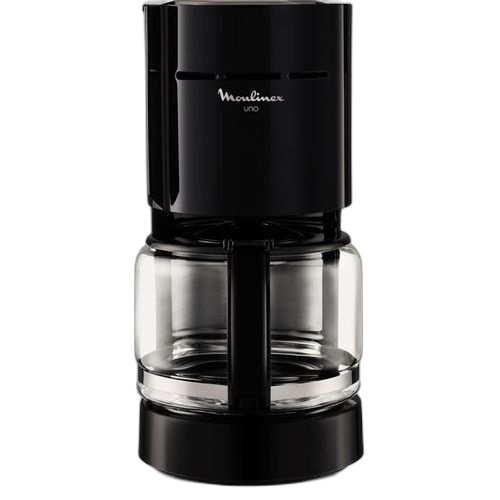 Moulinex machine cafetière uno moulinex noire 12 tasses 1,5 l 800 w noir