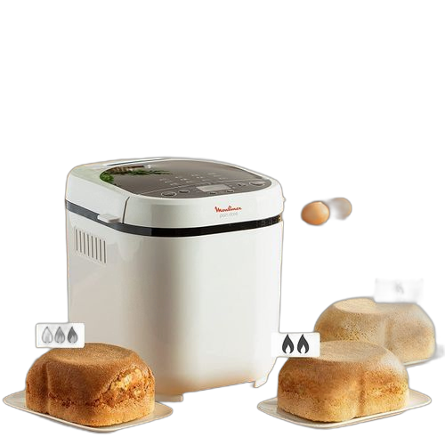 Moulinex machine à pain 12 programmes plastique blanc 31 x 29 x 29 cm 720 w ow210130