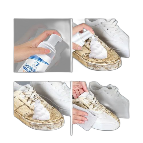 Mousse nettoyante pour chaussures blanche sana lavage 200 ml