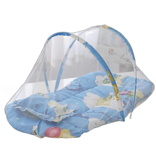 Moustiquaire portable pliable pour lit de bébé rose – Image 7