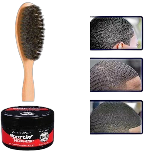 Multifonction ensemble brosse à cheveux + waves