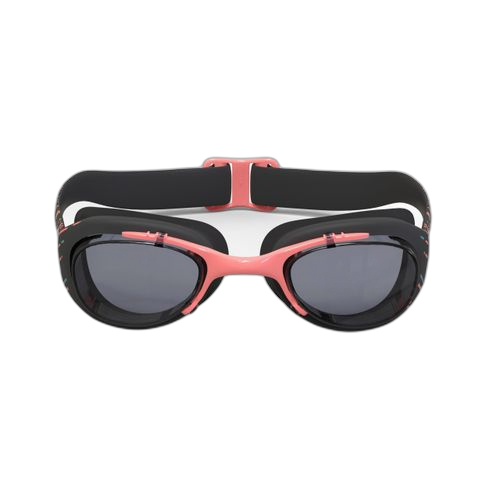 Nabaiji lunettes de natation xbase print l verres clairs noir orange