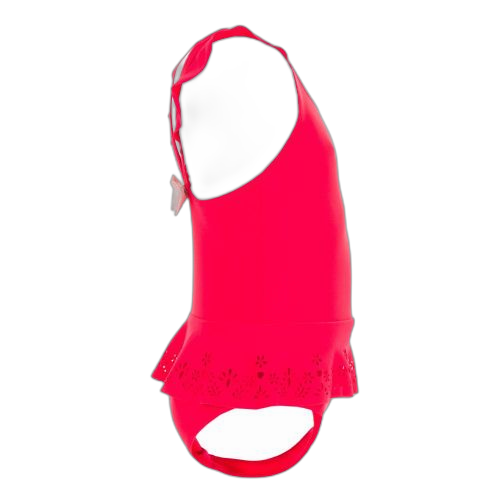 Nabaiji maillot de bain 1 pièce bébé fille jupette rouge