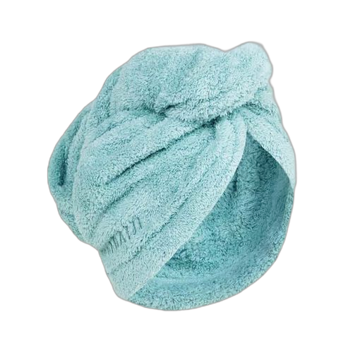 Nabaiji serviette de bain microfibre douce pour cheveux vert clair
