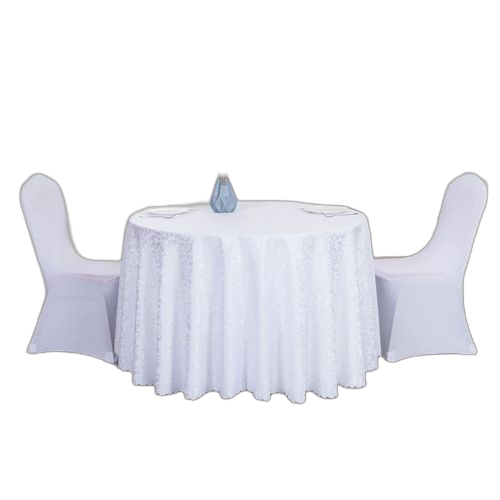 Nappe de table rondeblanche diamètre 108 cm