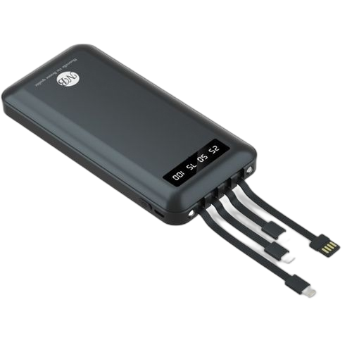 Nb generic 10000mah power bank folder portable 3 câble intégré