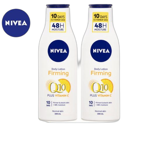 Nivealot de 2 lait de corps fermeté q10+ vitamine c 250ml