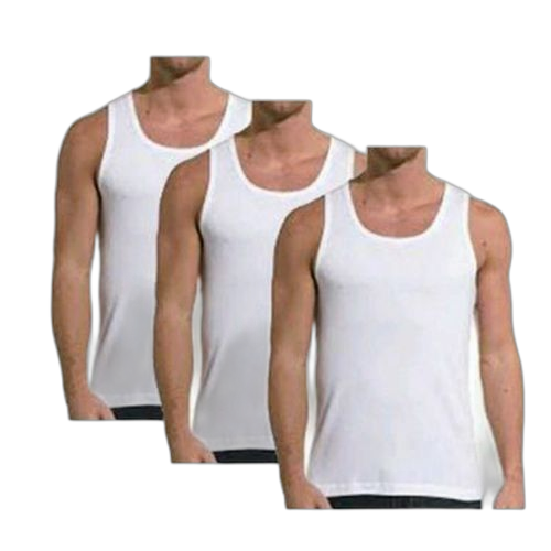 Offre spéciale : 3 débardeurs homme cotonblanc