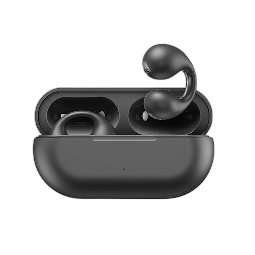 Oreillette bluetooth type de clip d’oreille noir – Image 2