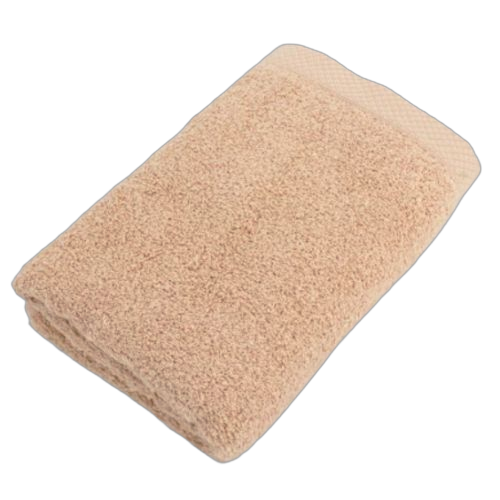Original serviette beige en coton qualité supérieure beige doux.