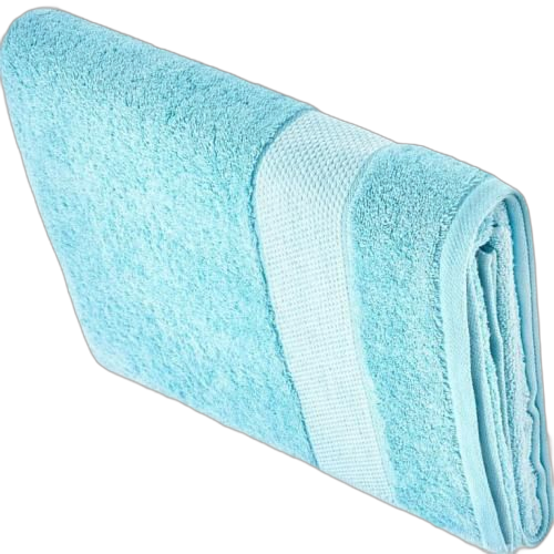 Original serviette bleu clair en coton qualité supérieure bleu clair