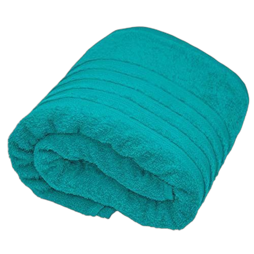 Original serviette bleu turquoise en coton longueur doux absorbant