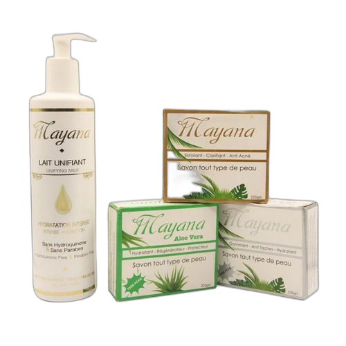 Ozentya gamme mayana 4 in 1 lait + 3 savons