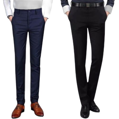 Pack de 2 pantalons super cent coupe droite noir/bleu