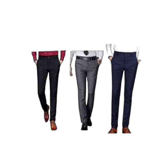 Pack de 3 pantalons super cent coupe droite noir beige gris