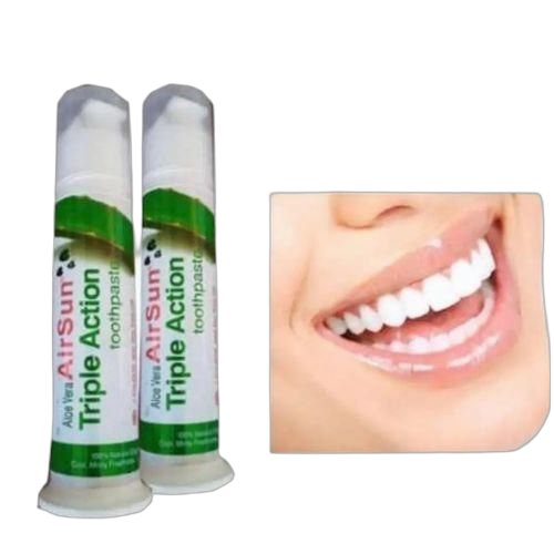 Pack de 3 patte dentifrice blanchiment dentaire aloe verrawexx talleu