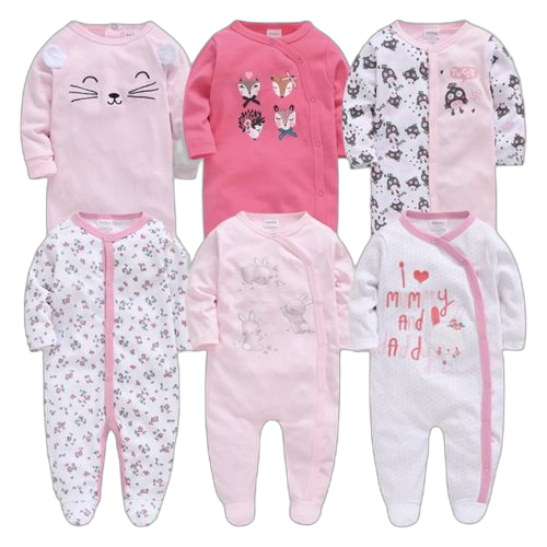 Pack de 5 combinaison bébé fille