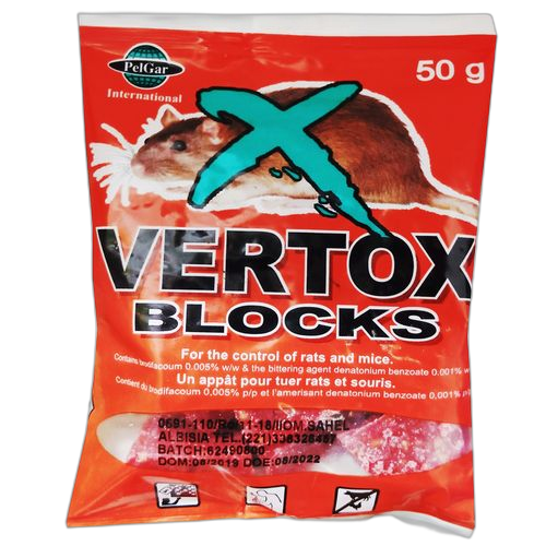 Pack de 5 sachets vertox poisons pour rats / souris – Image 2