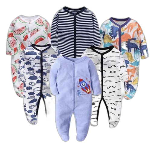 Pack de 6 combinaison bébé garçon