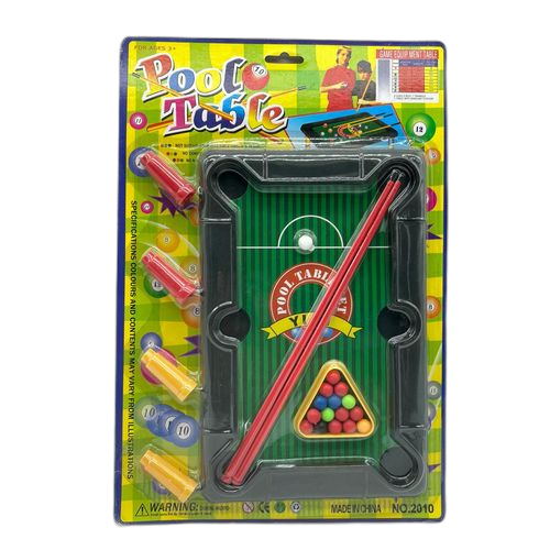 Pack de jouet poole table avec mini billard