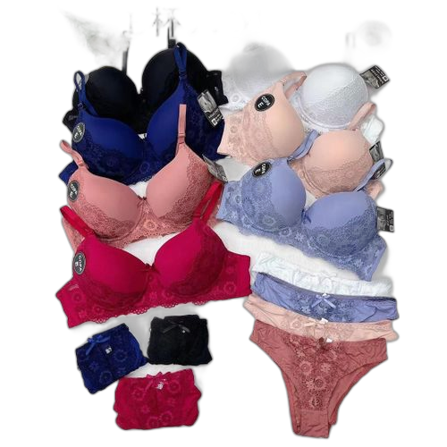 Packs de 6 soutien gorge et 06 culottes pour femme ensemble dentelle