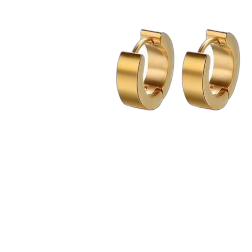 Paire de bouclesd’oreilles falling in love dorée chic